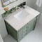 James Martin Vanities Brittany 36in Single Vanity, Smokey Celadon w/ 3 CM Arctic Fall Top 650-V36-SC-3AF - alternate 4